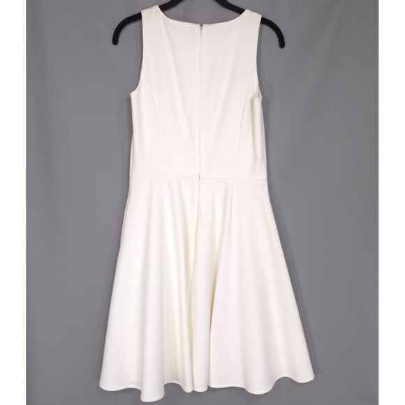 Brooks Brothers New Red Fleece Women’s Dress Size 2 White Fit Flare Sleeveless - Picture 3 of 12